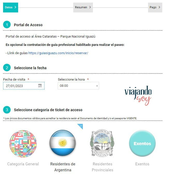 Así puedes comprar entradas online para ingresar al Parque Nacional Iguazú