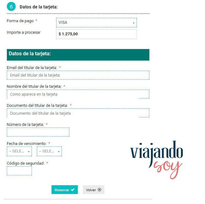 Cómo completar la reserva al Parque Nacional Iguazú