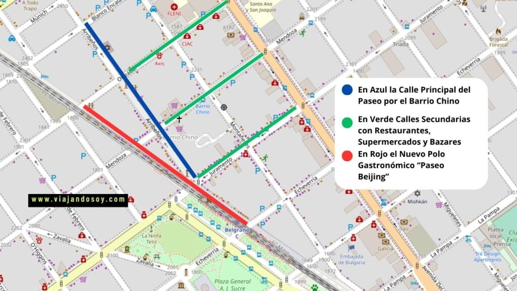 Mapa Barrio Chino Buenos Aires